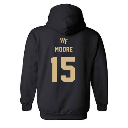 Wake Forest - NCAA Women's Basketball : Kennedy Moore - Generic Sports Shersey Hooded Sweatshirt