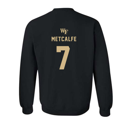 Wake Forest - NCAA Women's Basketball : Savannah Metcalfe - Generic Sports Shersey Crewneck Sweatshirt-1