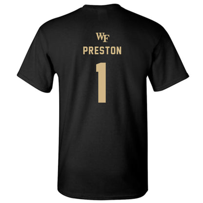 Wake Forest - NCAA Women's Basketball : Raven Preston - Generic Sports Shersey T-Shirt-1