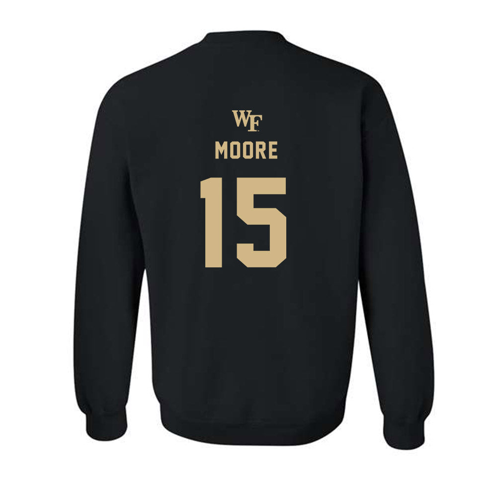 Wake Forest - NCAA Women's Basketball : Kennedy Moore - Generic Sports Shersey Crewneck Sweatshirt