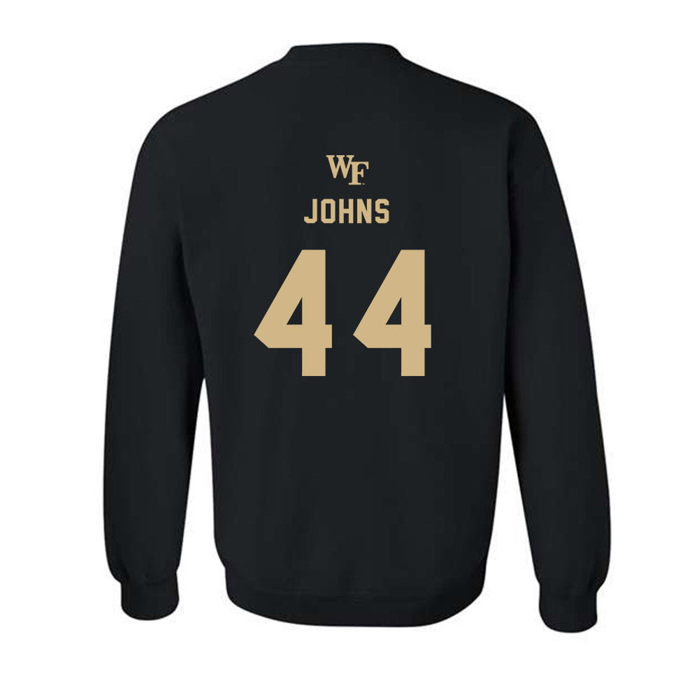 Wake Forest - NCAA Women's Basketball : Emily Johns - Generic Sports Shersey Crewneck Sweatshirt-1