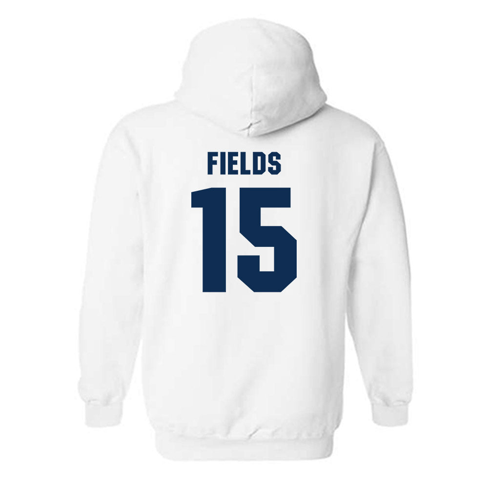 West Virginia - NCAA Men's Basketball : Jackson Fields - Generic Sports Shersey Hooded Sweatshirt-1
