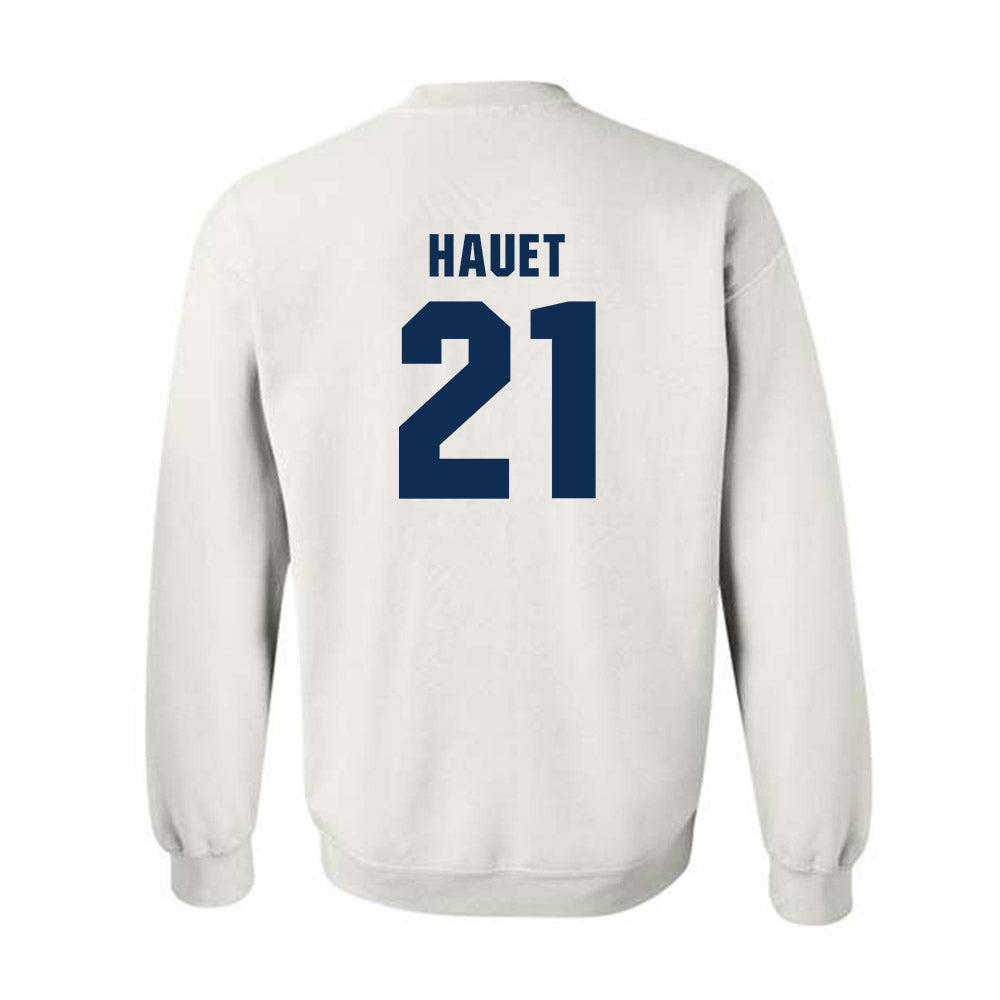 West Virginia - NCAA Men's Basketball : Niyol Hauet - Generic Sports Shersey Crewneck Sweatshirt-1