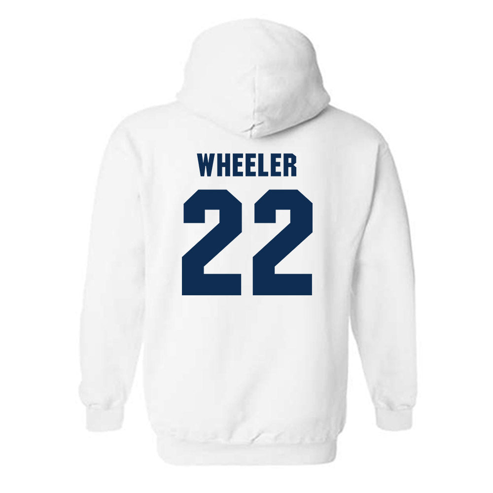 West Virginia - NCAA Women's Basketball : Kierra Wheeler - Generic Sports Shersey Hooded Sweatshirt-1
