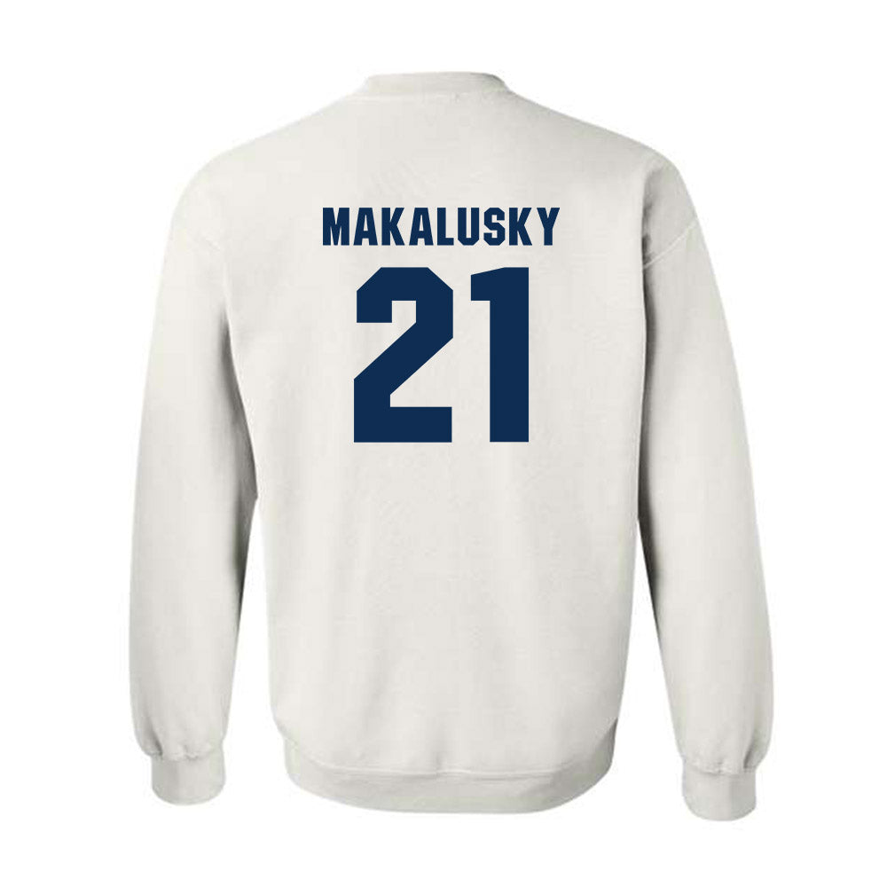 West Virginia - NCAA Women's Basketball : Riley Makalusky - Generic Sports Shersey Crewneck Sweatshirt-1