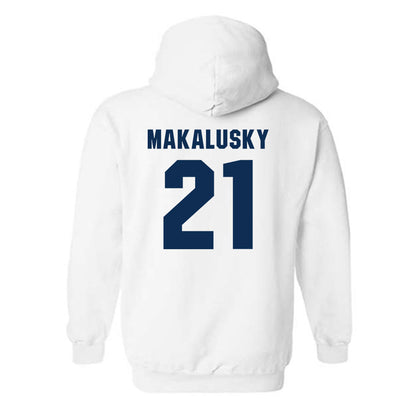 West Virginia - NCAA Women's Basketball : Riley Makalusky - Generic Sports Shersey Hooded Sweatshirt-1