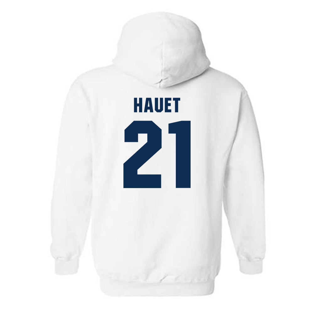 West Virginia - NCAA Men's Basketball : Niyol Hauet - Generic Sports Shersey Hooded Sweatshirt-1