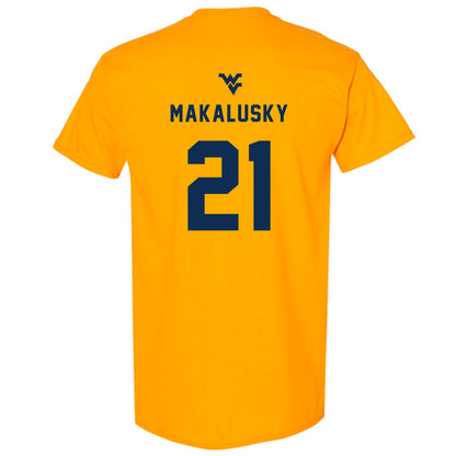 West Virginia - NCAA Women's Basketball : Riley Makalusky - Generic Sports Shersey T-Shirt-1