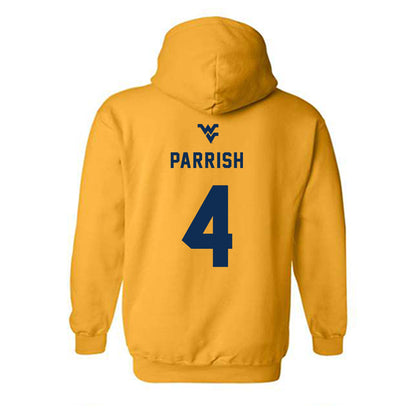 West Virginia - NCAA Women's Basketball : Madison Parrish - Generic Sports Shersey Hooded Sweatshirt-1