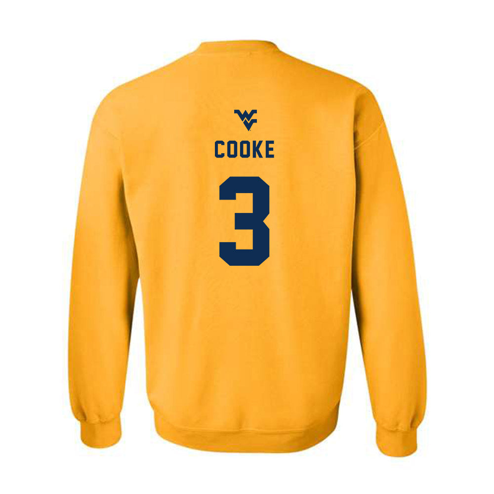 West Virginia - NCAA Women's Basketball : Gia Cooke - Generic Sports Shersey Crewneck Sweatshirt-1