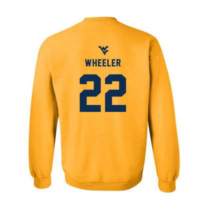 West Virginia - NCAA Women's Basketball : Kierra Wheeler - Generic Sports Shersey Crewneck Sweatshirt-1