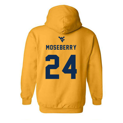 West Virginia - NCAA Women's Basketball : Ashala Moseberry - Hooded Sweatshirt Sports Shersey