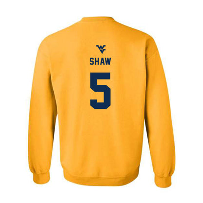 West Virginia - NCAA Women's Basketball : Sydney Shaw - Generic Sports Shersey Crewneck Sweatshirt-1