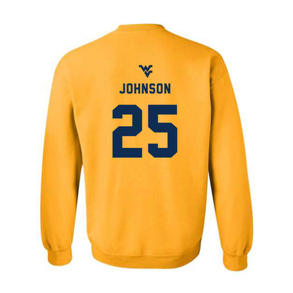 West Virginia - NCAA Women's Basketball : Loghan Johnson - Generic Sports Shersey Crewneck Sweatshirt-1