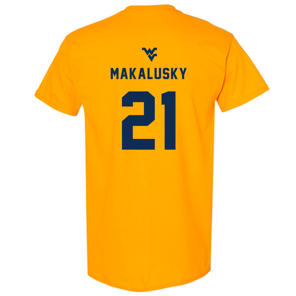 West Virginia - NCAA Women's Basketball : Riley Makalusky - Generic Sports Shersey T-Shirt-1