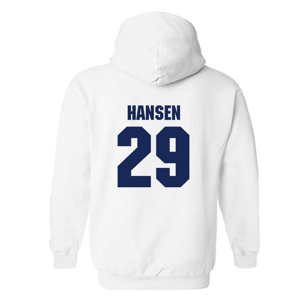 Marquette - NCAA Women's Lacrosse : Megan Hansen - Sports Shersey Hooded Sweatshirt-1