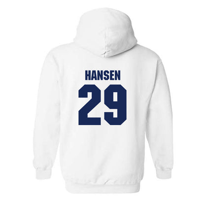 Marquette - NCAA Women's Lacrosse : Megan Hansen - Sports Shersey Hooded Sweatshirt-1