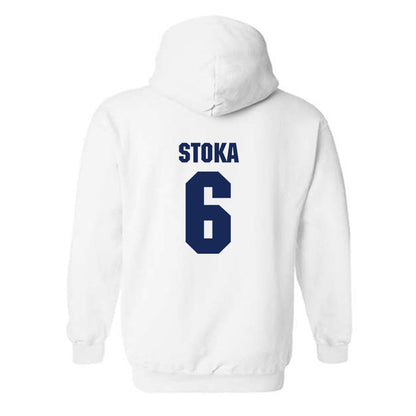 Marquette - NCAA Men's Soccer : Mateo Stoka - Sports Shersey Hooded Sweatshirt-1