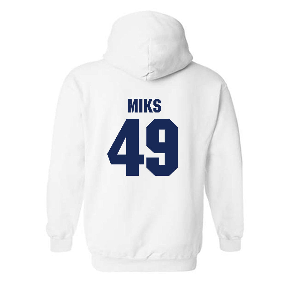 Marquette - NCAA Men's Lacrosse : Carson Miks - Sports Shersey Hooded Sweatshirt-1