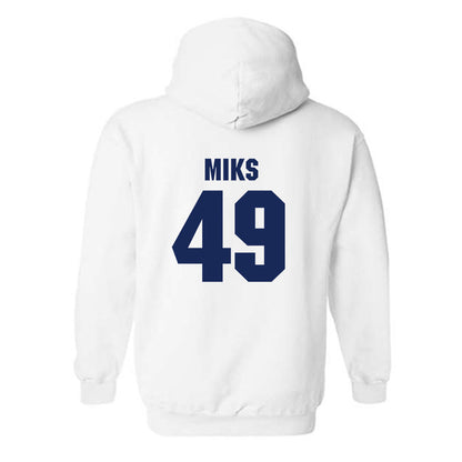 Marquette - NCAA Men's Lacrosse : Carson Miks - Sports Shersey Hooded Sweatshirt-1