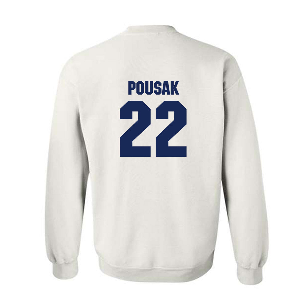 Marquette - NCAA Men's Lacrosse : Benjamin Pousak - Sports Shersey Crewneck Sweatshirt-1