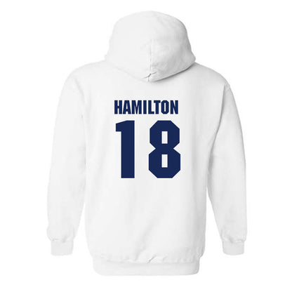 Marquette - NCAA Men's Basketball : Caedin Hamilton - Sports Shersey Hooded Sweatshirt-1