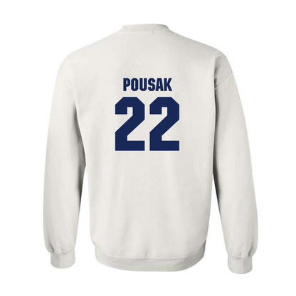 Marquette - NCAA Men's Lacrosse : Ben Pousak - Sports Shersey Crewneck Sweatshirt-1