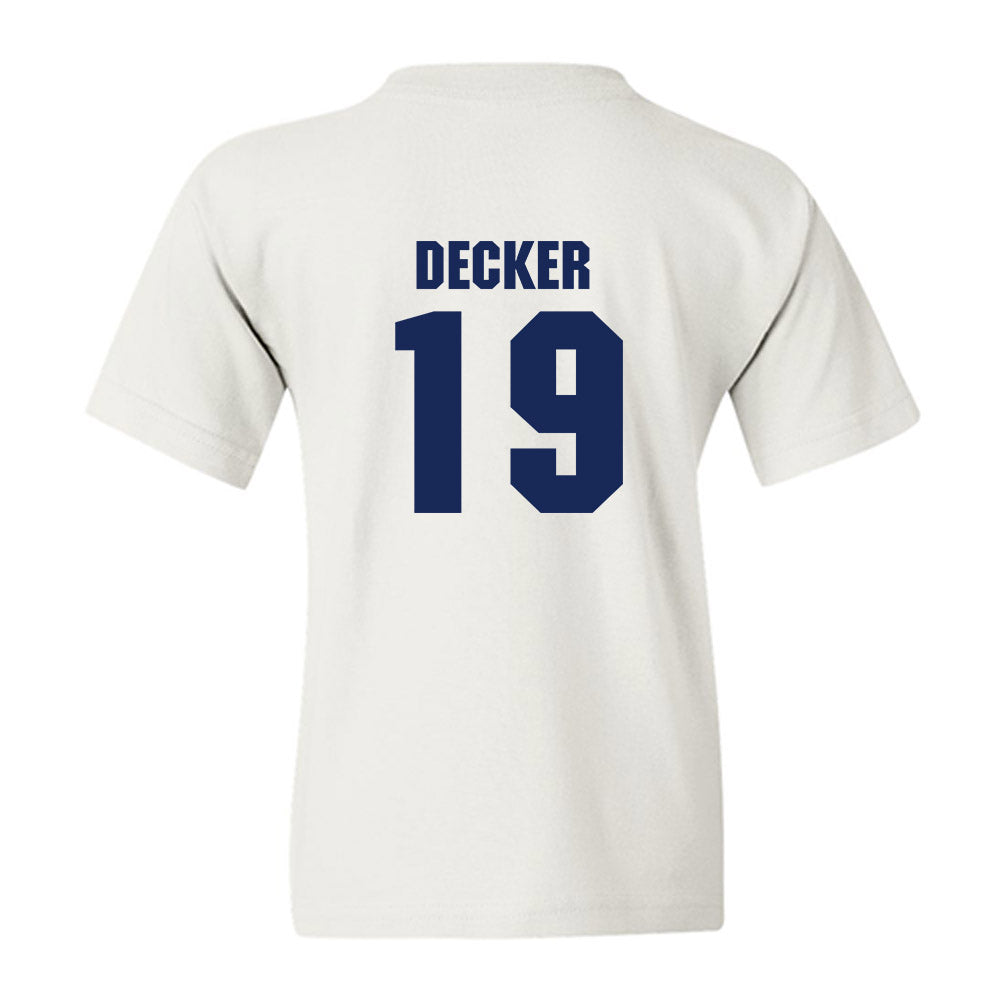 Marquette - NCAA Women's Soccer : Meg Decker - Sports Shersey Youth T-Shirt-1