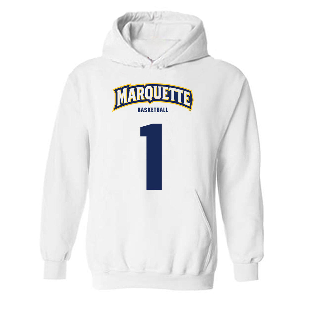 Marquette - NCAA Men's Basketball : Nash Walker - Sports Shersey Hooded Sweatshirt-0