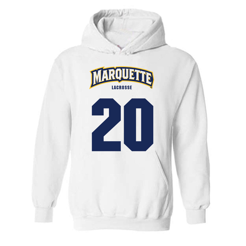 Marquette - NCAA Men's Lacrosse : John Paul Henry - Sports Shersey Hooded Sweatshirt