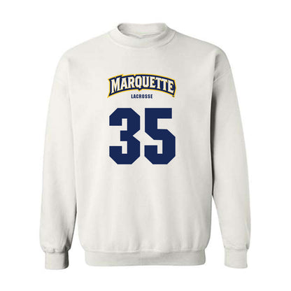 Marquette - NCAA Women's Lacrosse : Eliza Agate - Sports Shersey Crewneck Sweatshirt-0