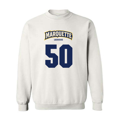 Marquette - NCAA Men's Lacrosse : Jack Schoenwetter - Sports Shersey Crewneck Sweatshirt