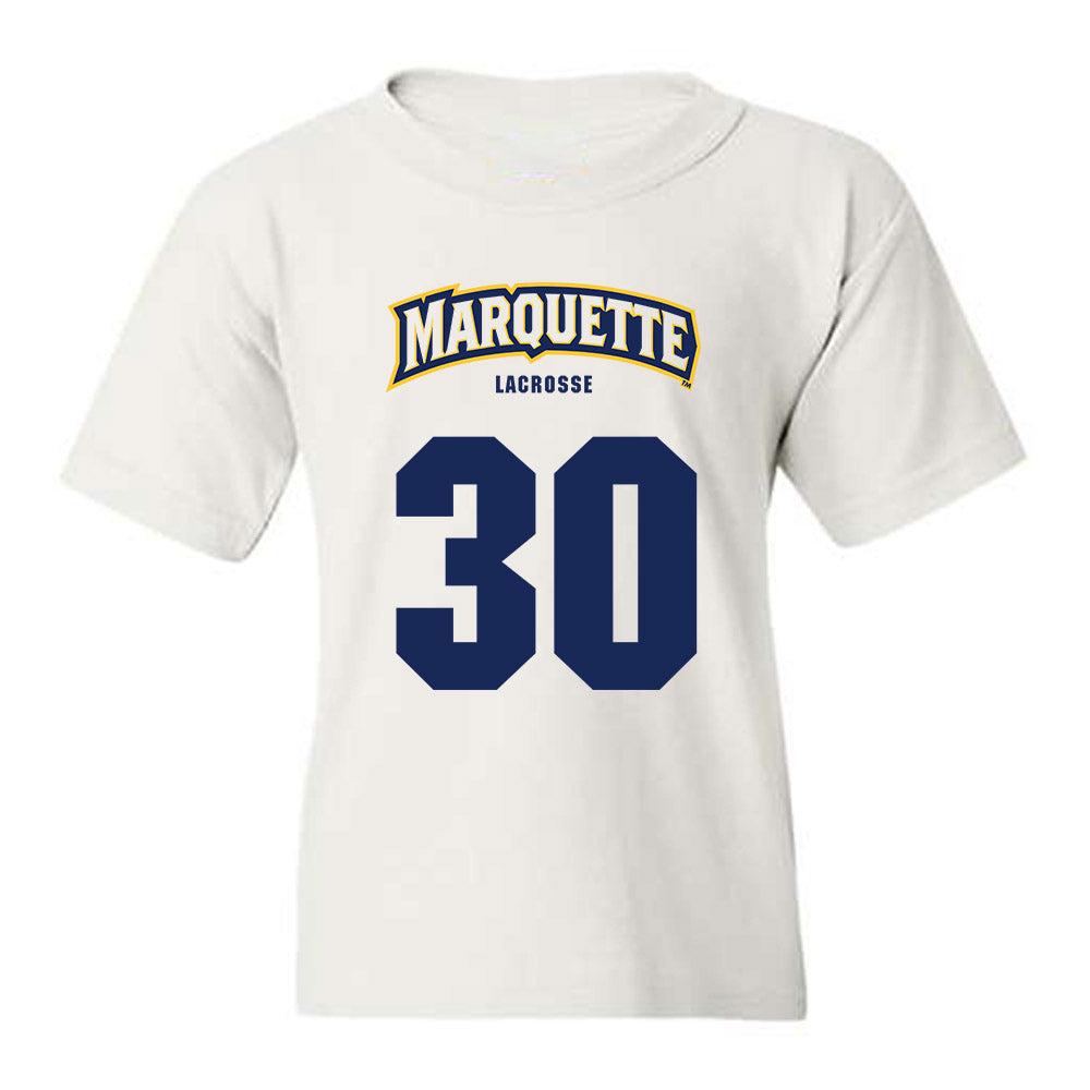 Marquette - NCAA Men's Lacrosse : Iggy LoMedico - Sports Shersey Youth T-Shirt-0