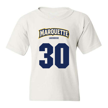 Marquette - NCAA Men's Lacrosse : Iggy LoMedico - Sports Shersey Youth T-Shirt-0