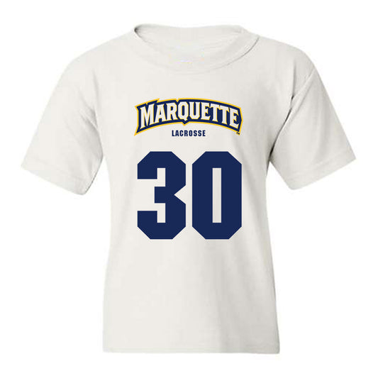 Marquette - NCAA Men's Lacrosse : Iggy LoMedico - Sports Shersey Youth T-Shirt-0