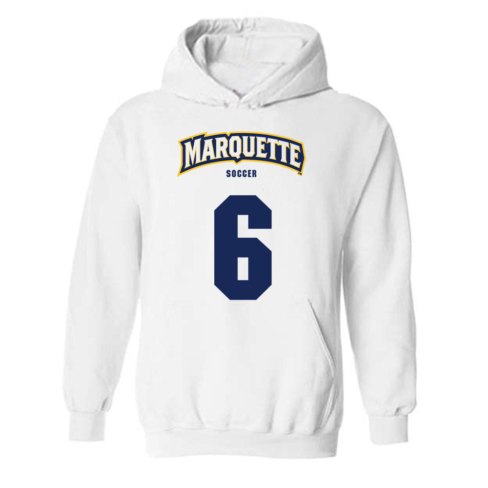 Marquette - NCAA Women's Soccer : Mia Haertle - Sports Shersey Hooded Sweatshirt