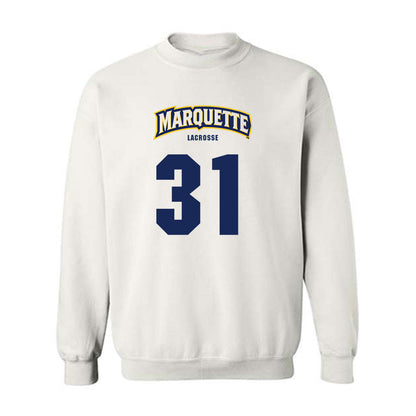 Marquette - NCAA Men's Lacrosse : Adam Slager - Sports Shersey Crewneck Sweatshirt