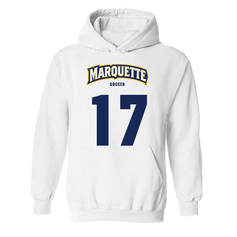 Marquette - NCAA Women's Soccer : Cate Downs - Sports Shersey Hooded Sweatshirt