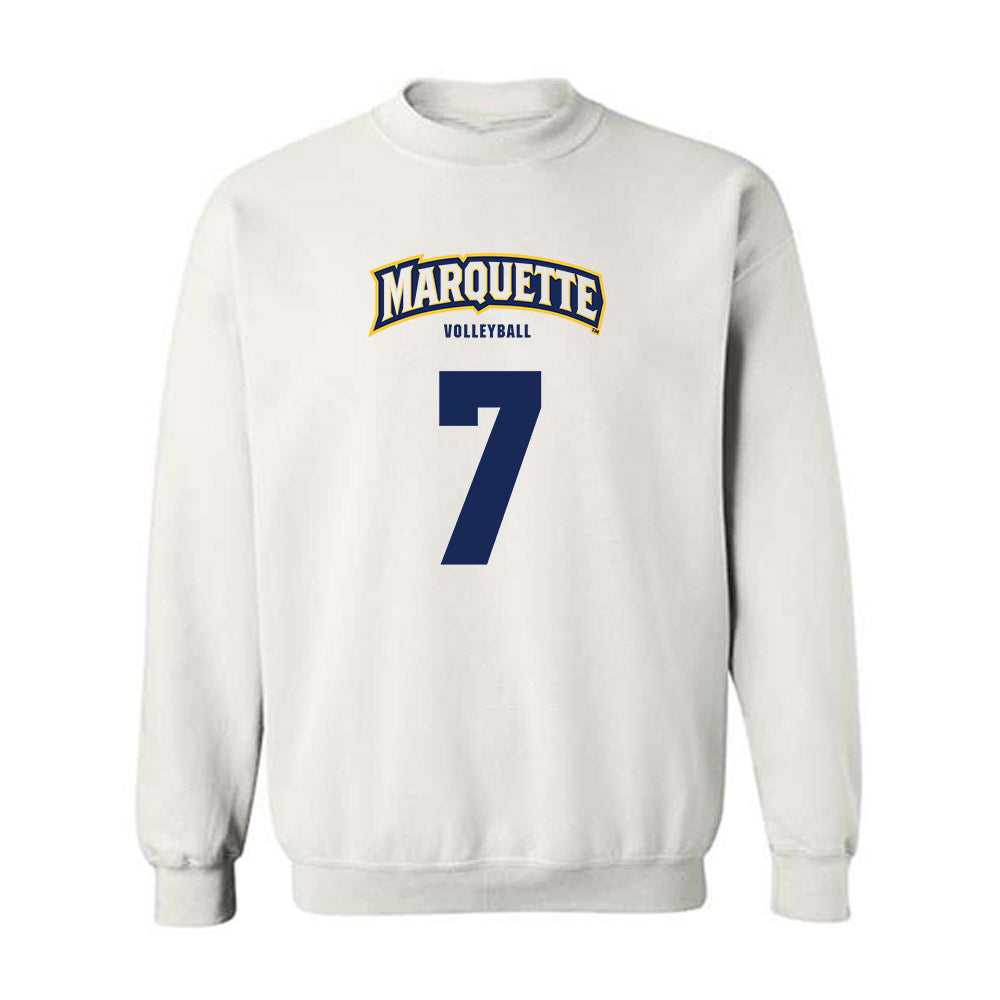 Marquette - NCAA Women's Volleyball : Keira Schmidt - Sports Shersey Crewneck Sweatshirt-0