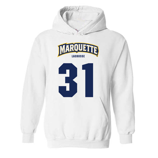 Marquette - NCAA Men's Lacrosse : Adam Slager - Sports Shersey Hooded Sweatshirt