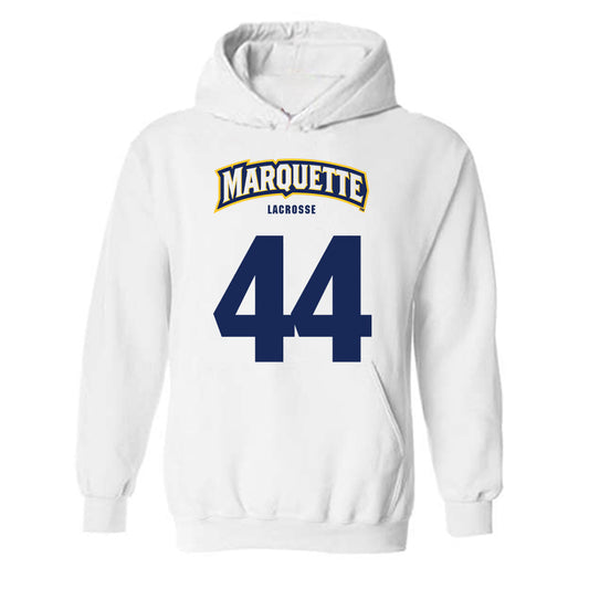 Marquette - NCAA Men's Lacrosse : Luke Montanye - Sports Shersey Hooded Sweatshirt-0