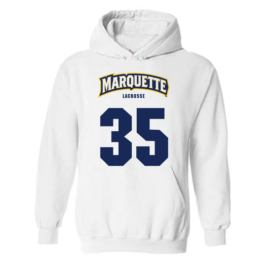 Marquette - NCAA Men's Lacrosse : Hayden Miller - Sports Shersey Hooded Sweatshirt