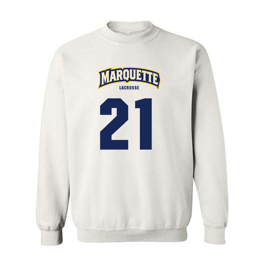 Marquette - NCAA Women's Lacrosse : Sarah Beth Burns - Sports Shersey Crewneck Sweatshirt