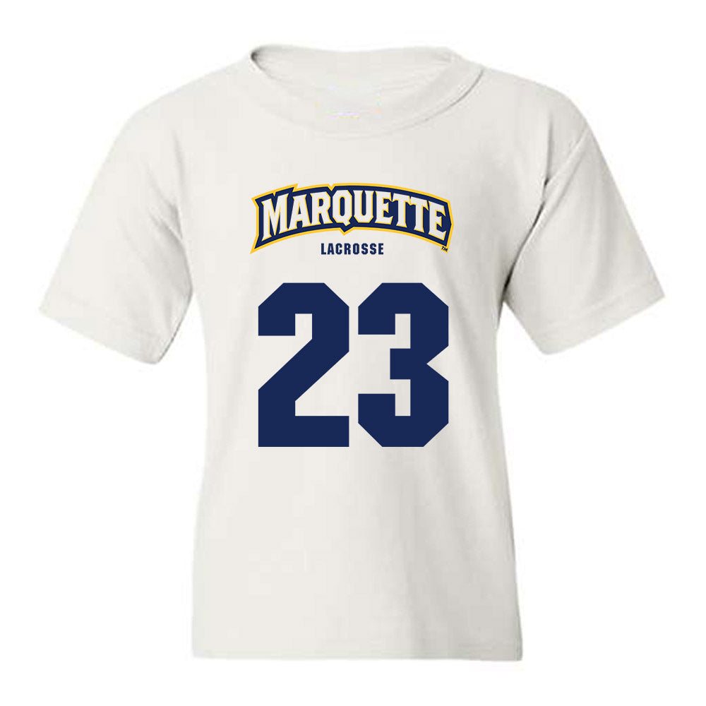 Marquette - NCAA Men's Lacrosse : PJ McColgan - Sports Shersey Youth T-Shirt-0