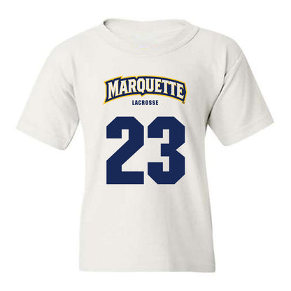 Marquette - NCAA Men's Lacrosse : PJ McColgan - Sports Shersey Youth T-Shirt-0