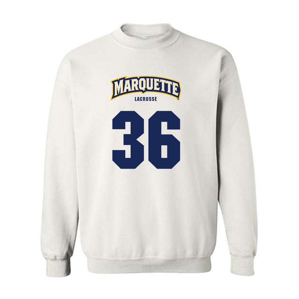 Marquette - NCAA Men's Lacrosse : Ronald Sires - Sports Shersey Crewneck Sweatshirt-0