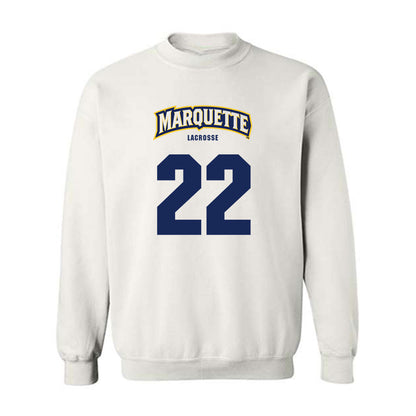 Marquette - NCAA Men's Lacrosse : Benjamin Pousak - Sports Shersey Crewneck Sweatshirt-0
