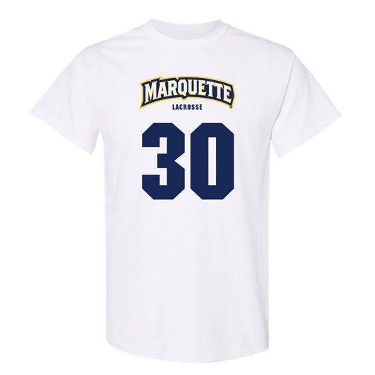 Marquette - NCAA Men's Lacrosse : Iggy LoMedico - Sports Shersey T-Shirt-0