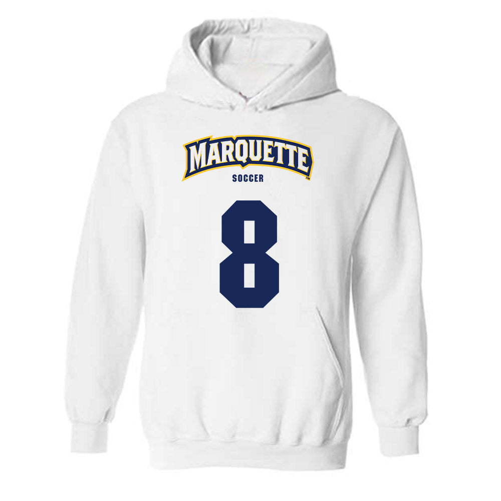 Marquette - NCAA Men's Soccer : Justin Milovanov - Sports Shersey Hooded Sweatshirt-0