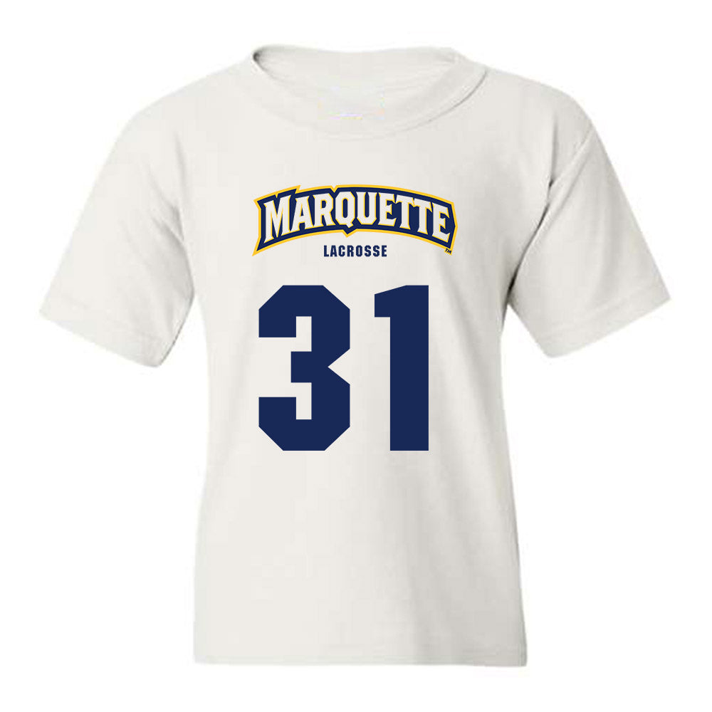 Marquette - NCAA Men's Lacrosse : Adam Slager - Sports Shersey Youth T-Shirt